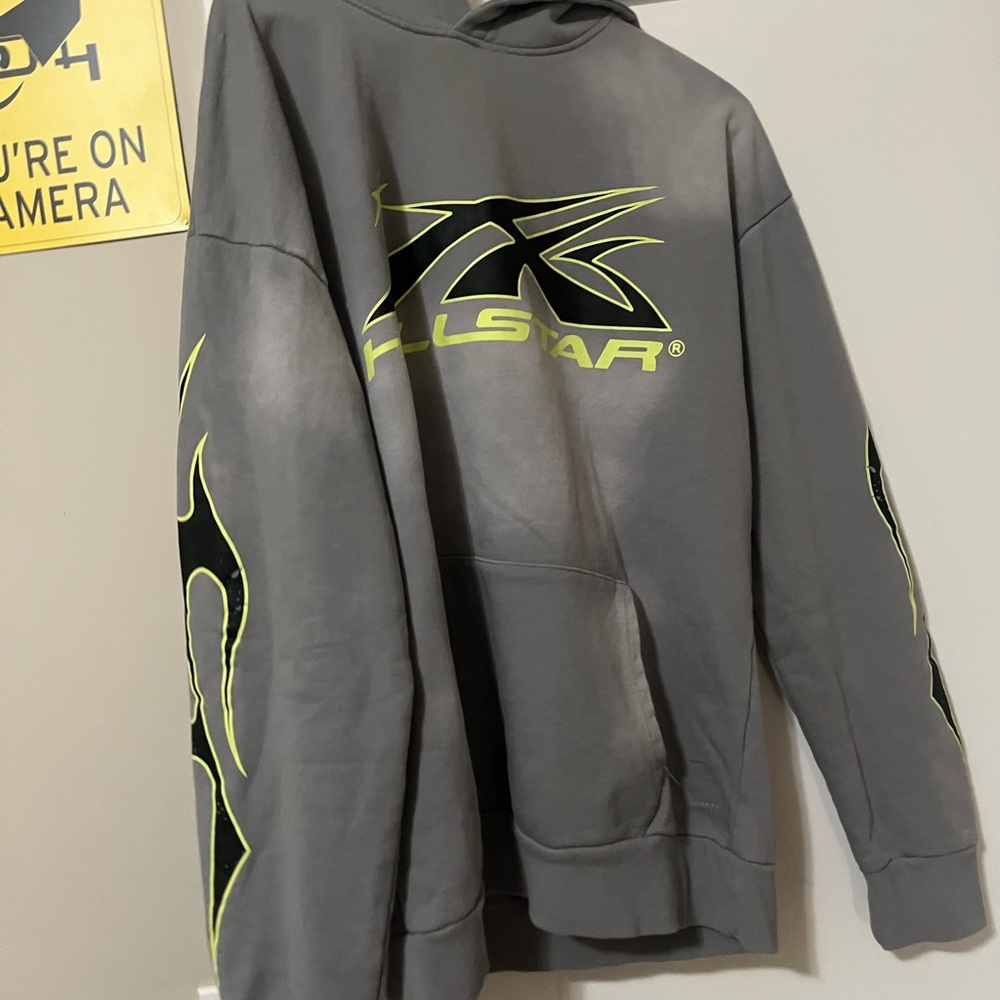 Killstar Gray Hoodie with Neon Accents